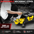 Mechanics Roller Seat for Tool Storage (25-1/2" L X 13" H X 12" W)