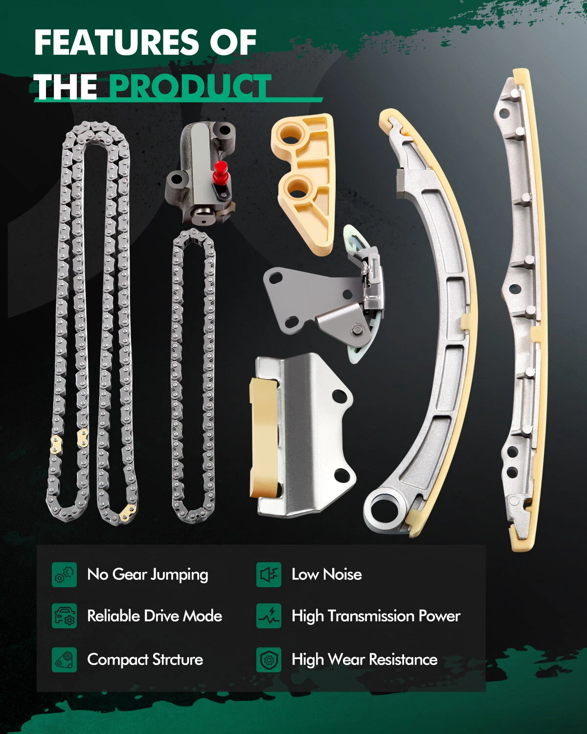 Timing Chain Kit for Acura RSX Type-S (2003–2004) K20A2 K20Z1 2.0L