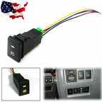 Factory Style 4-Pole 12V Push Button Switch with LED for Universal (—)