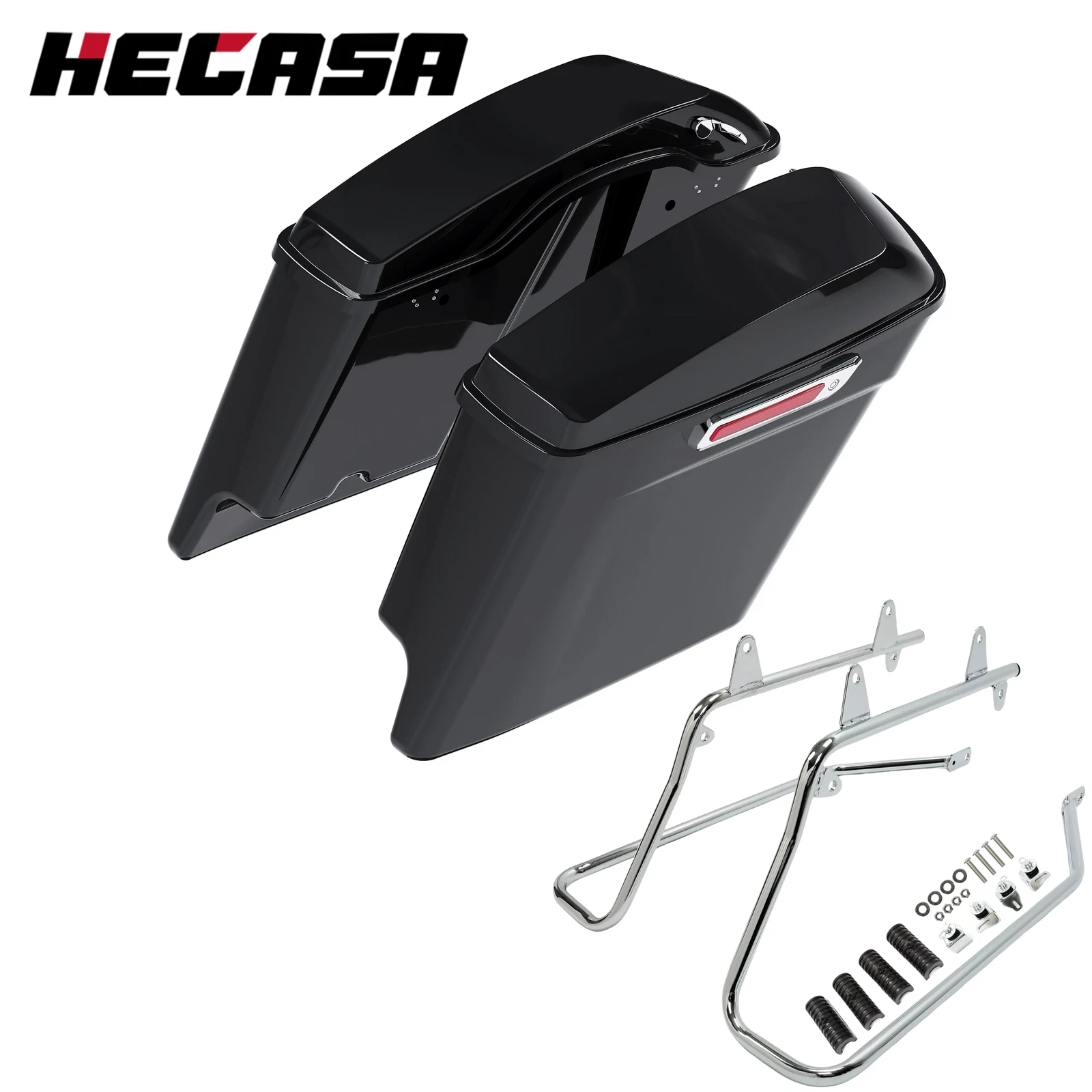 Extended Saddlebag Conversion Brackets for Harley Softail (1984–2017)