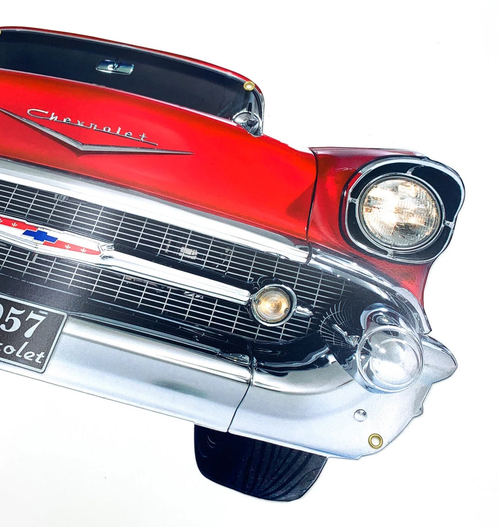 Front Bumper Metal Sign for Chevrolet Bel Air (1957–1957)