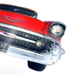 Front Bumper Metal Sign for Chevrolet Bel Air (1957–1957)