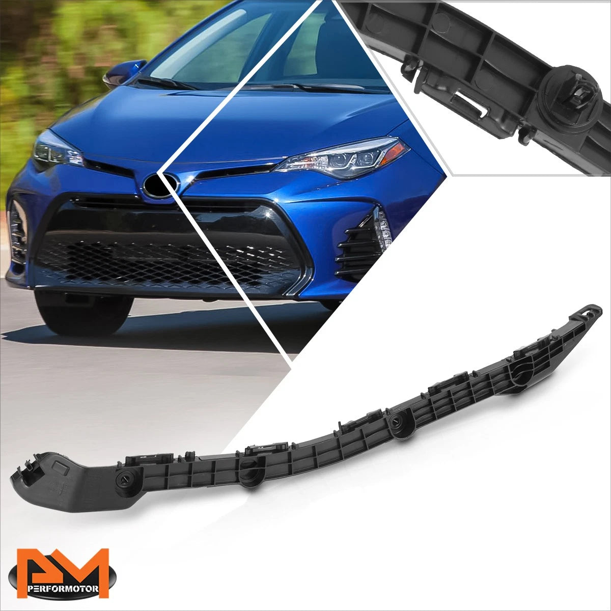Rear Right Side Bumper Cover Retainer Support Bracket for Toyota Corolla (2014–2019)