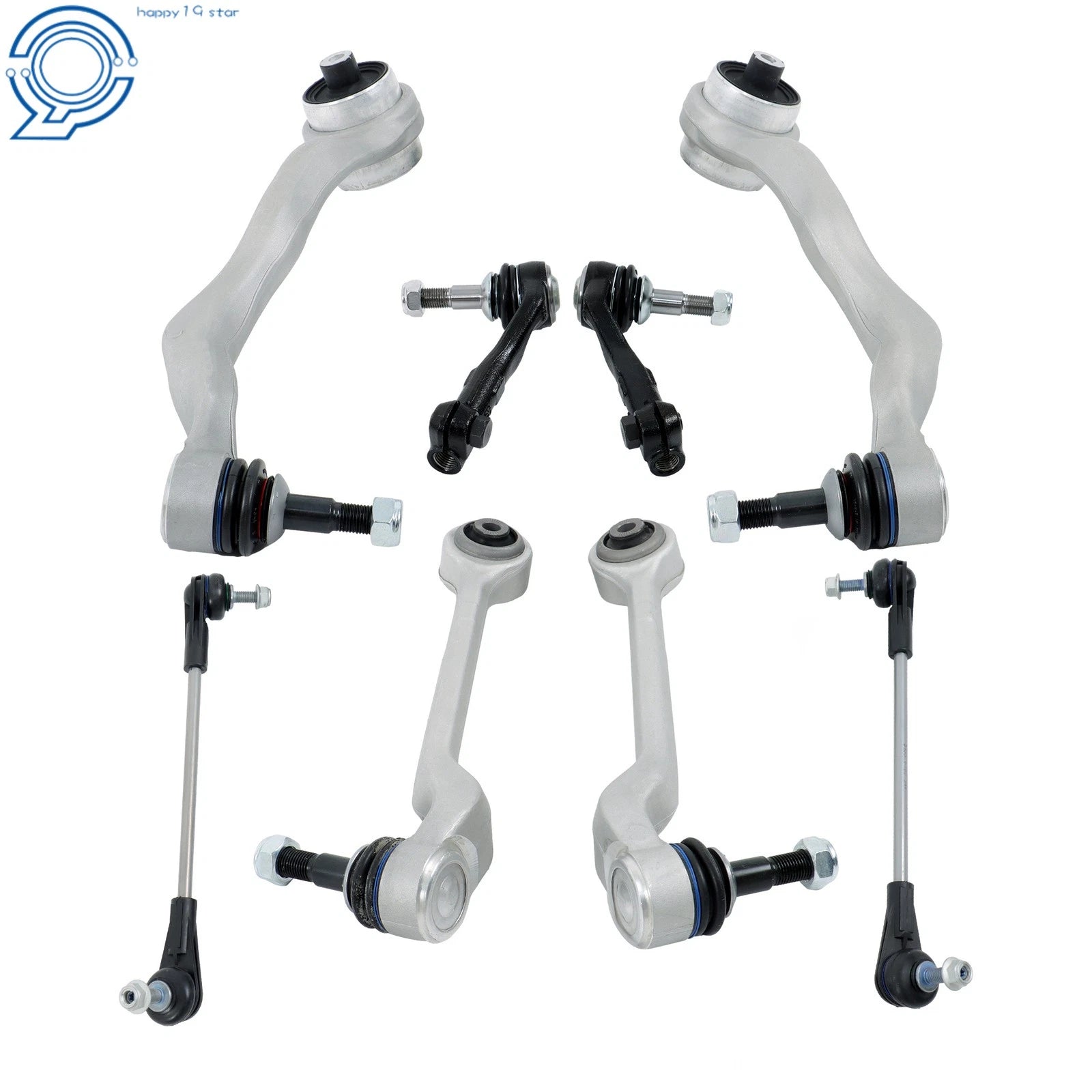 Set of 8 Front Lower Control Arms & Sway Bar Kit for BMW 328i (2012-2016)