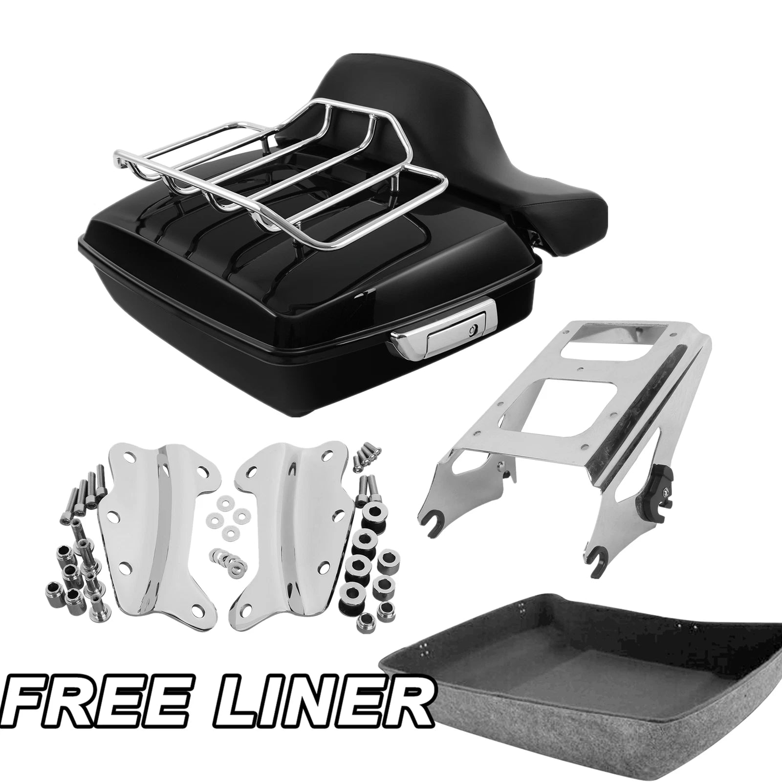Chopped Trunk Pad Mount Rack Docking Kit for Harley Davidson Touring (2009–2013)
