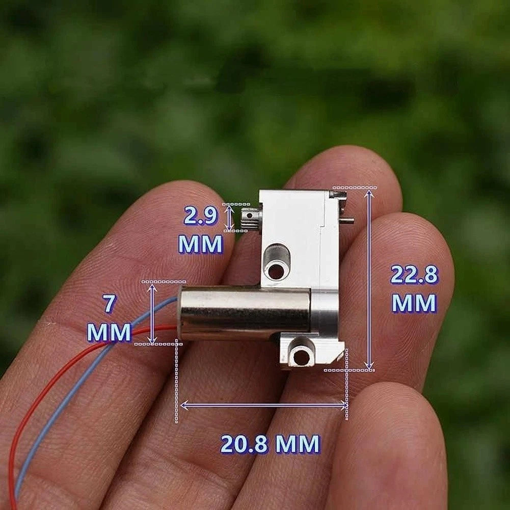 Coreless Gear Motor with Full Metal Gearbox DC 2V-3.7V 32-61 RPM (1 Piece)