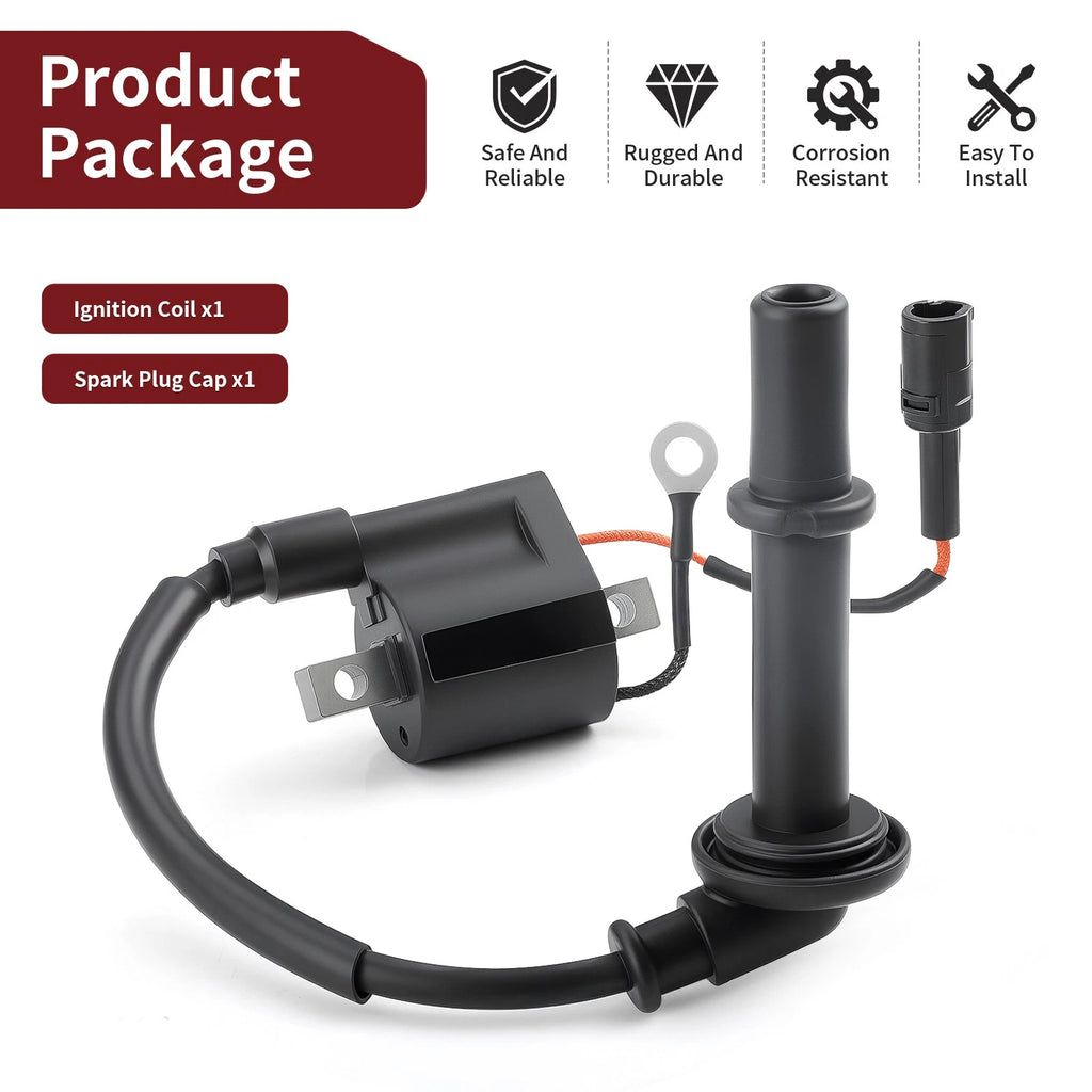 Ignition Coil w/ Spark Plug Cap for Kawasaki KLX450R KX450F (2006–2019)