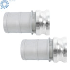 2X 3" Aluminum Camlock Type E Adapter Hose Connection Kit