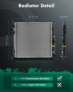 Aluminum Radiator for Mercedes-Benz GL350 GL450 (2013–2016) 13505