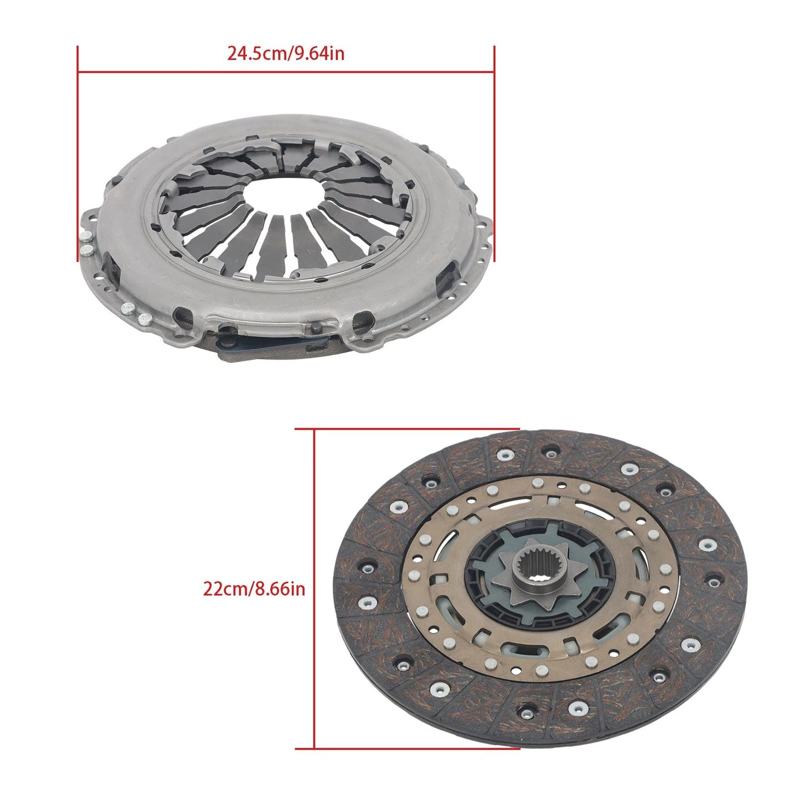 Clutch Kit for Fiat 500 (2012–2019) L4 1.4L Turbo SOHC