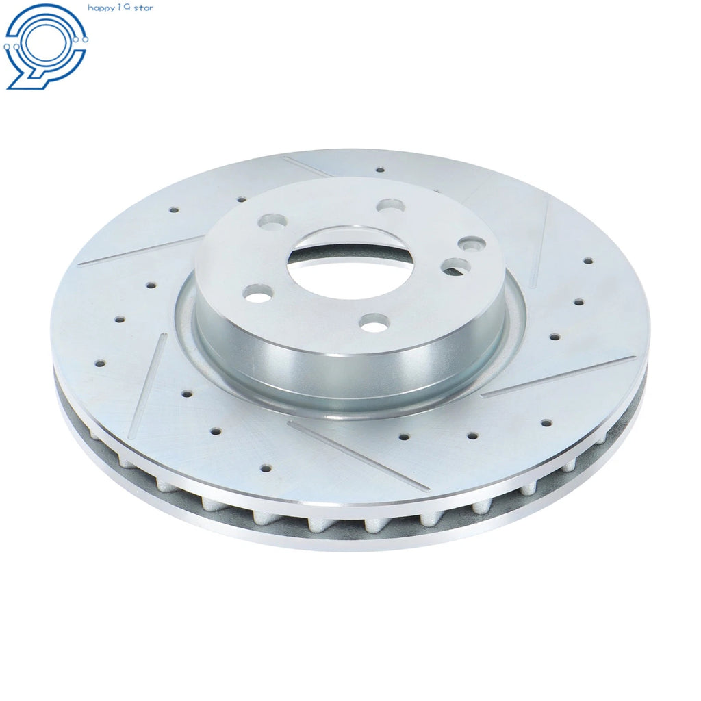 12x Drilled Brake Rotors & Ceramic Pads for Mercedes-Benz C300 (2015–2021)