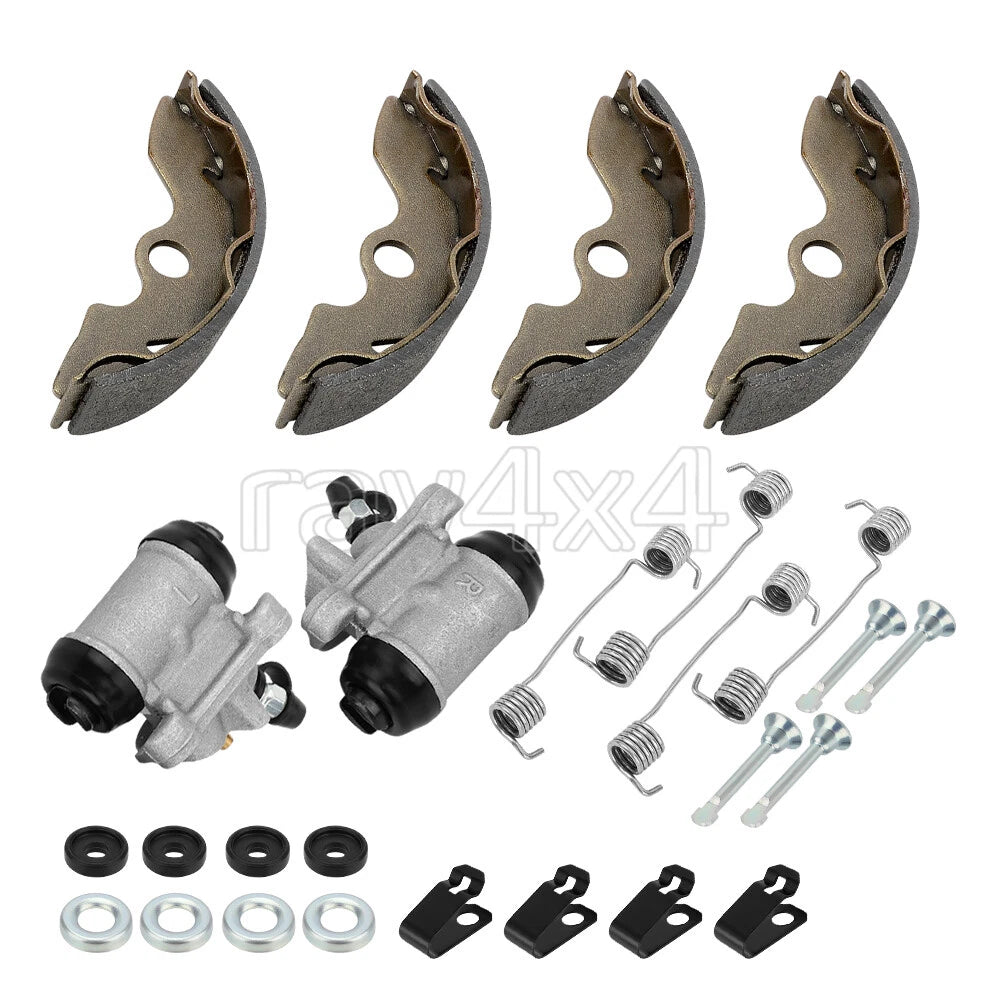 Set of 2 Front Brake Wheel Cylinders w/Shoes for Honda FourTrax 300 TRX300 (1993–2000)