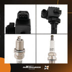 Ignition Coils & Spark Plug Set for Isuzu Amigo Rodeo 3.2L (1998–1999)