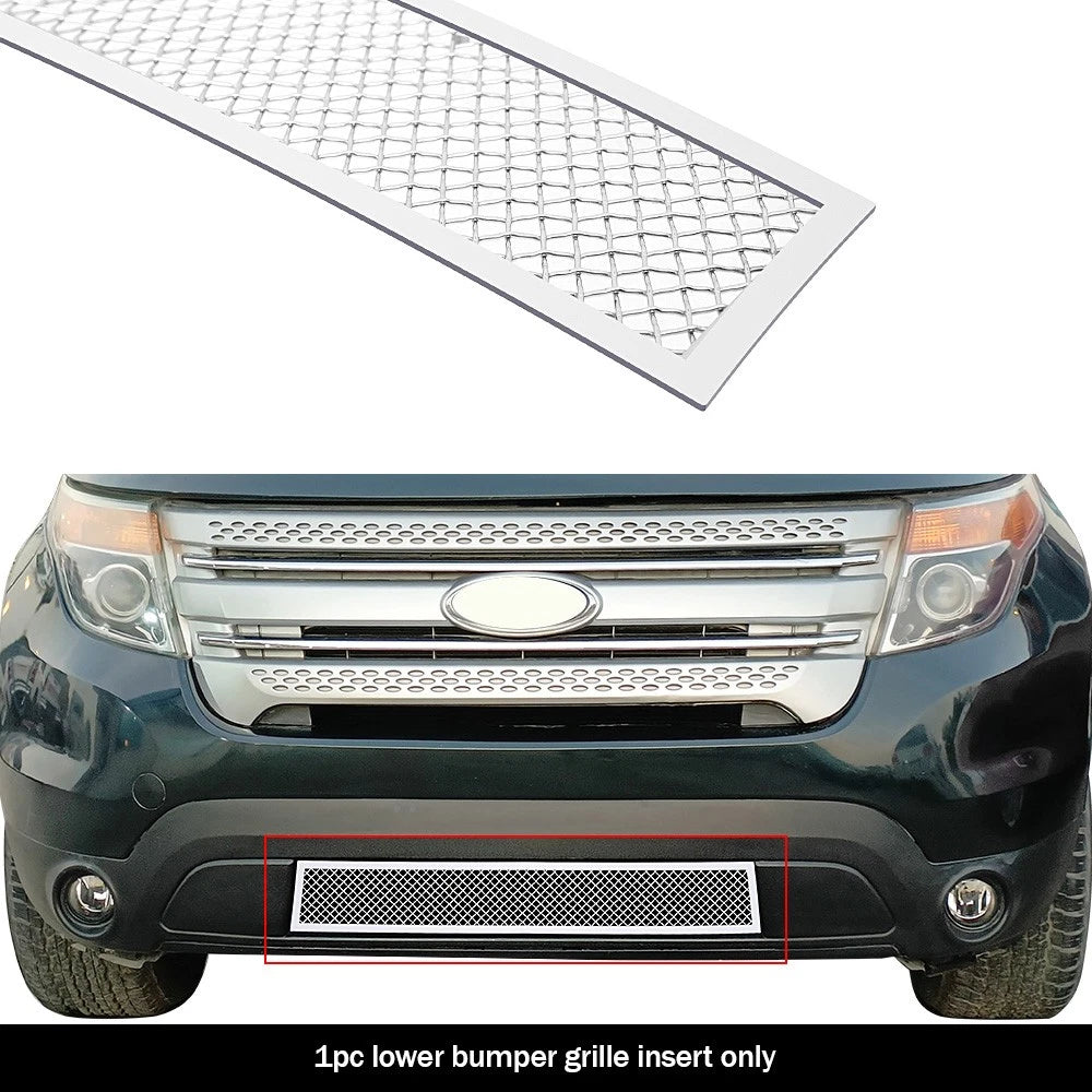 Stainless Steel Chrome Mesh Grille Insert for Ford Explorer (2011-2015)