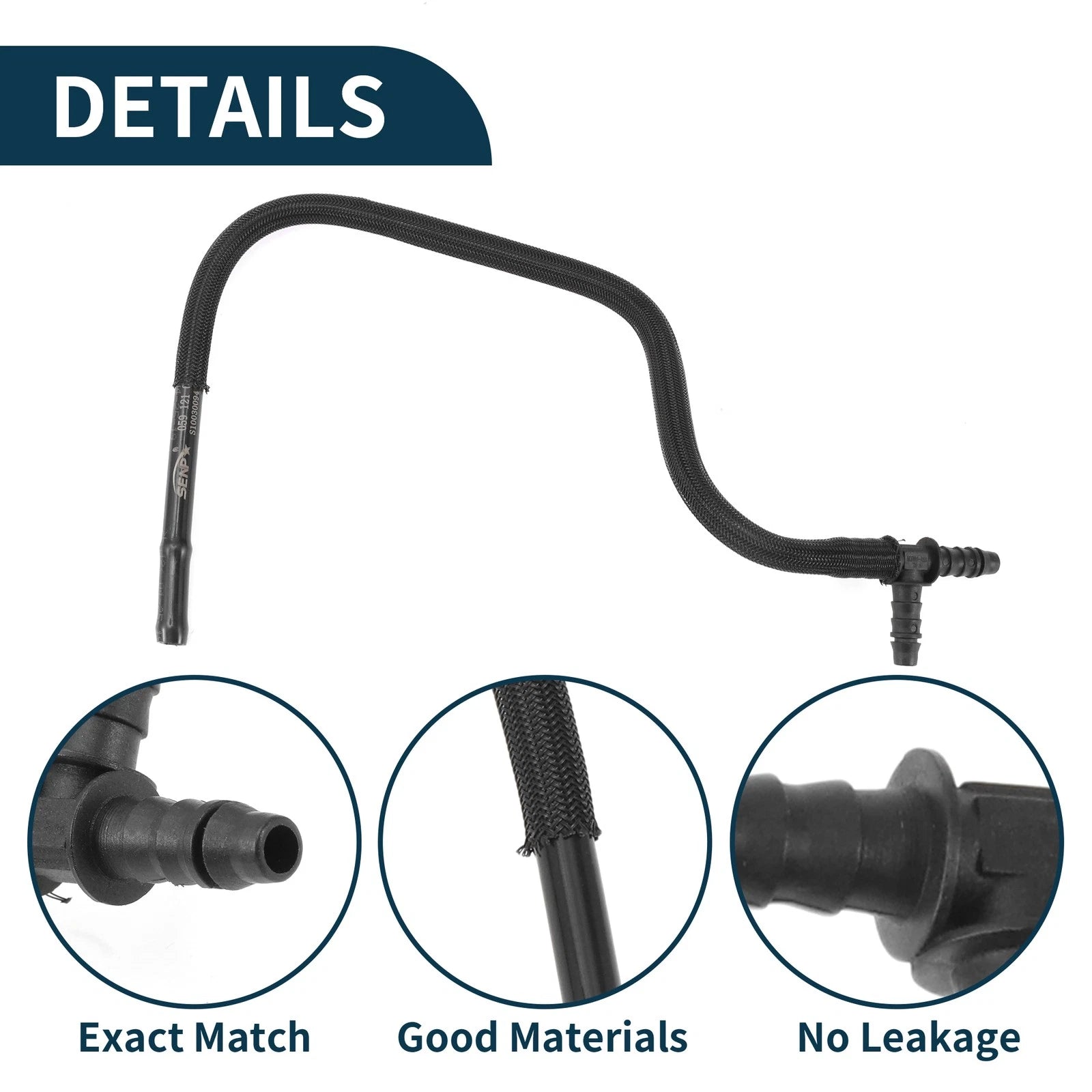 Radiator Hose Coolant Pipe for Audi Q7 (2006–2015) No. 059121086P Black