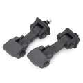 2X Hood Latch Lock Catch Mount Kit Matte Black for Jeep Wrangler JK (2007–2017)