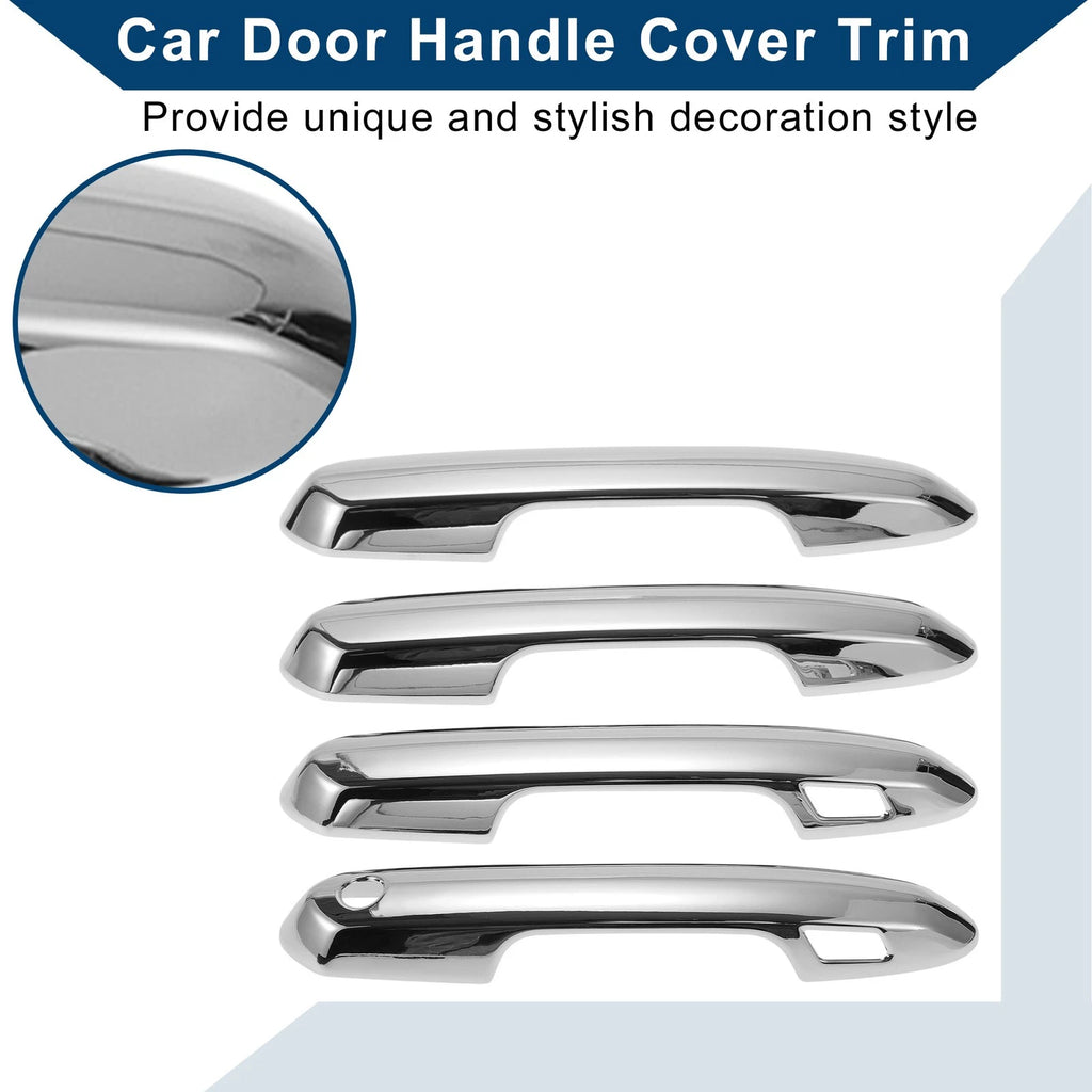 Car Door Handle Cover Trim for Toyota RAV4 (2019–2024) Silver Tone