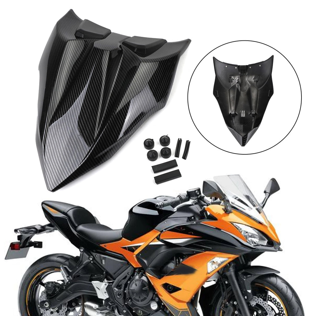 Carbon ABS Rear Seat Cover Cowl for Kawasaki Z650 Ninja 650 (2017–2023)
