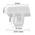 Front Bumper Cover Clip Nylon for Vehicle White Accessories