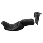 Driver Passenger Seat Backrest for Harley Street Glide (2014–2023) White Stitching