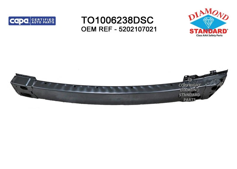 Replacement Steel Front Bumper Impact Bar for Ford Ranger (2011–2018)