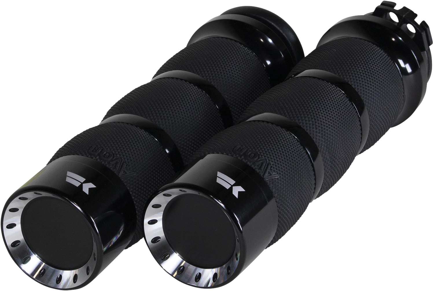 Turbine Grips for Harley Davidson (Air Cushion, Cable, Black) 500230