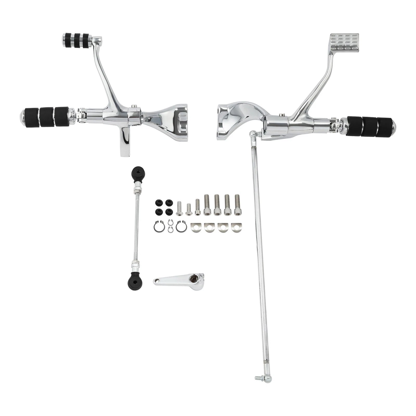 Forward Controls Pegs Lever for Harley Sportster 883 1200 (2004–2013) Chrome/Black
