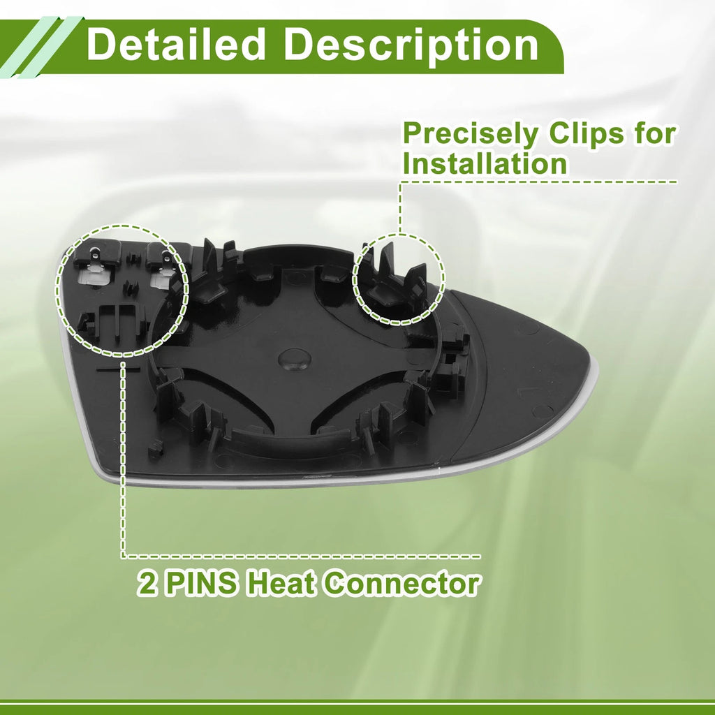 Mirror Glass Replacement for Volkswagen E-Golf (2015–2019) Aspherical No. 5G0857521
