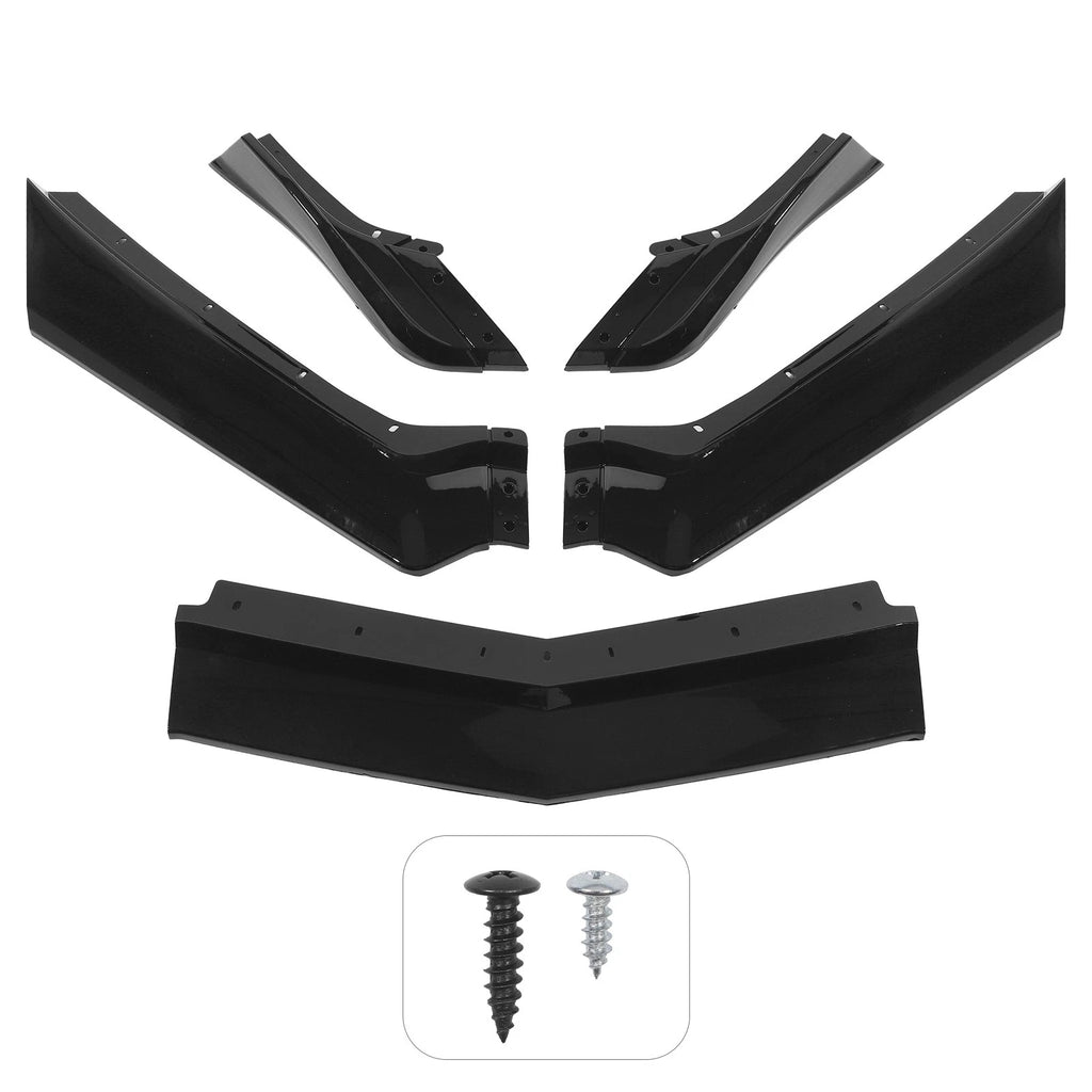 Front Bumper Lip Splitter for Corvette C8 (2020–2025) Glossy Black