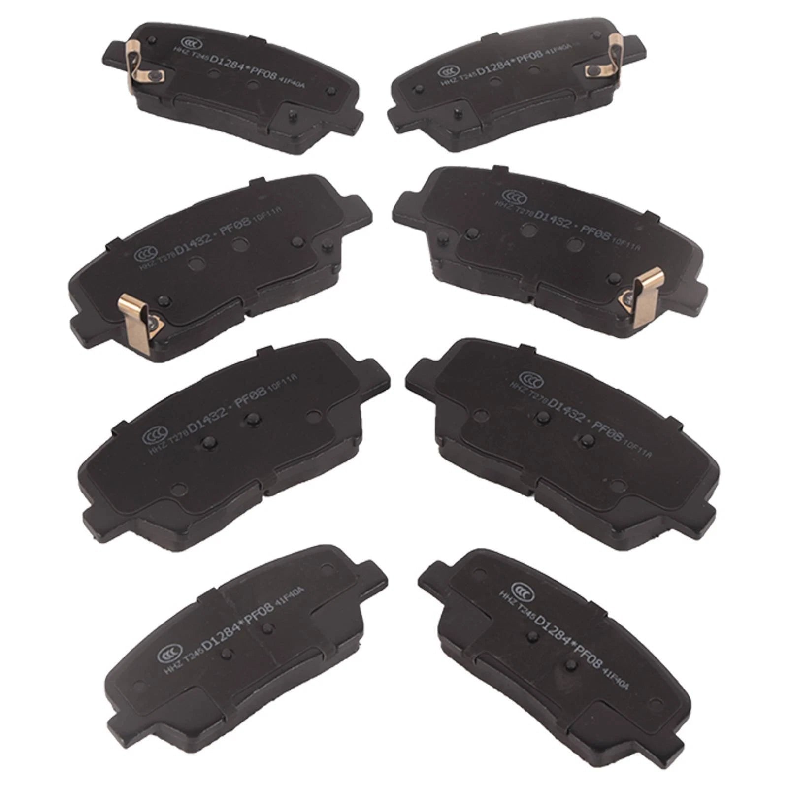 Set of 8 Ceramic Brake Pads for Kia Sorento (2011–2015) & Hyundai Santa Fe Sport (2013–2015)
