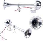 12V 115DB Stainless Steel Single Trumpet Horn for Universal Marine Boat Truck RV