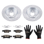 Rear L&R Brake Rotors and Ceramic Pads Kit for Dodge Durango (2011–2020)