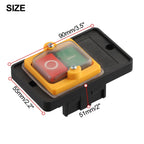 Push Button Switch for Motor Machine Drill (10A AC 220/380V)