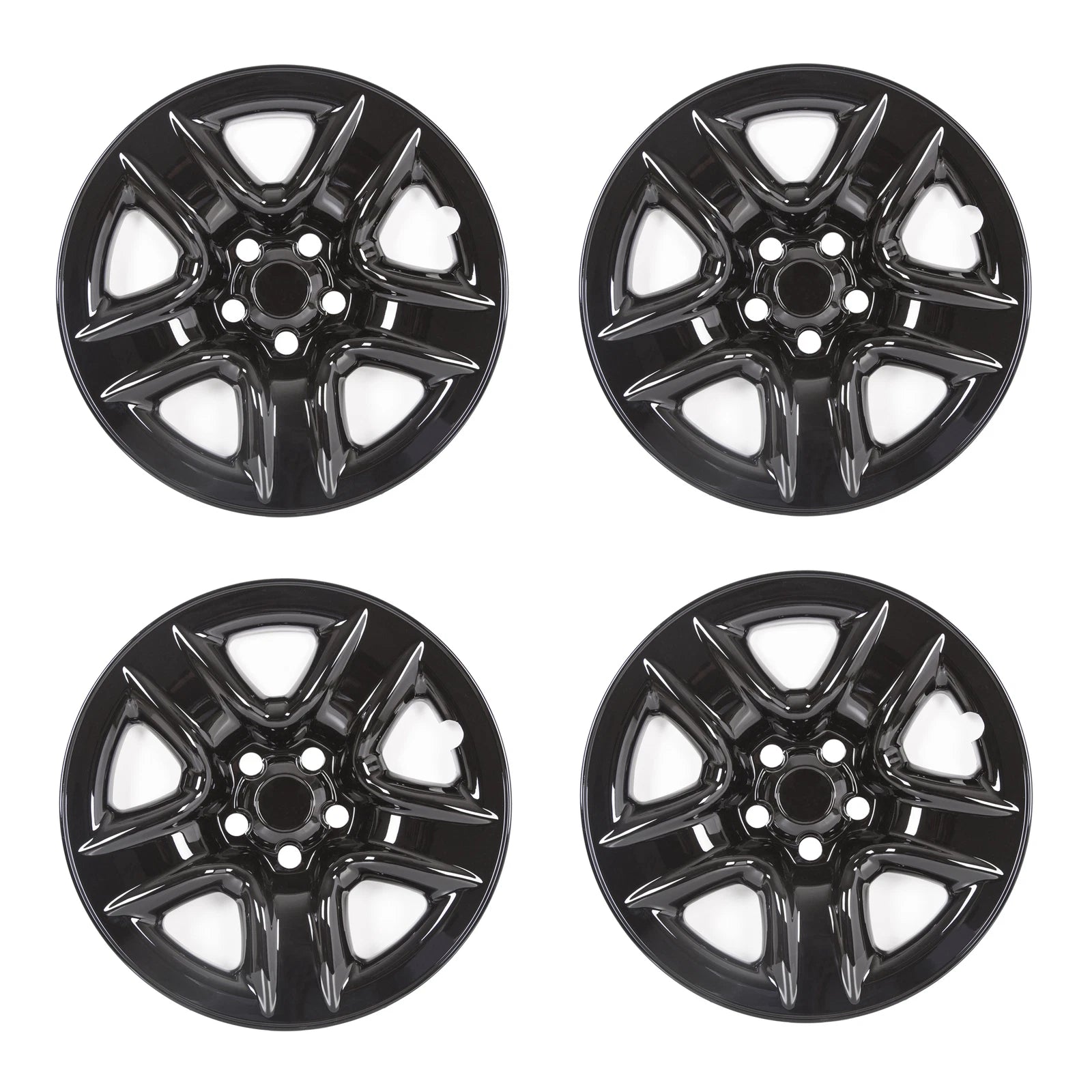 Set of 4 Black Wheel Hub Caps for Toyota RAV4 (2006–2012)