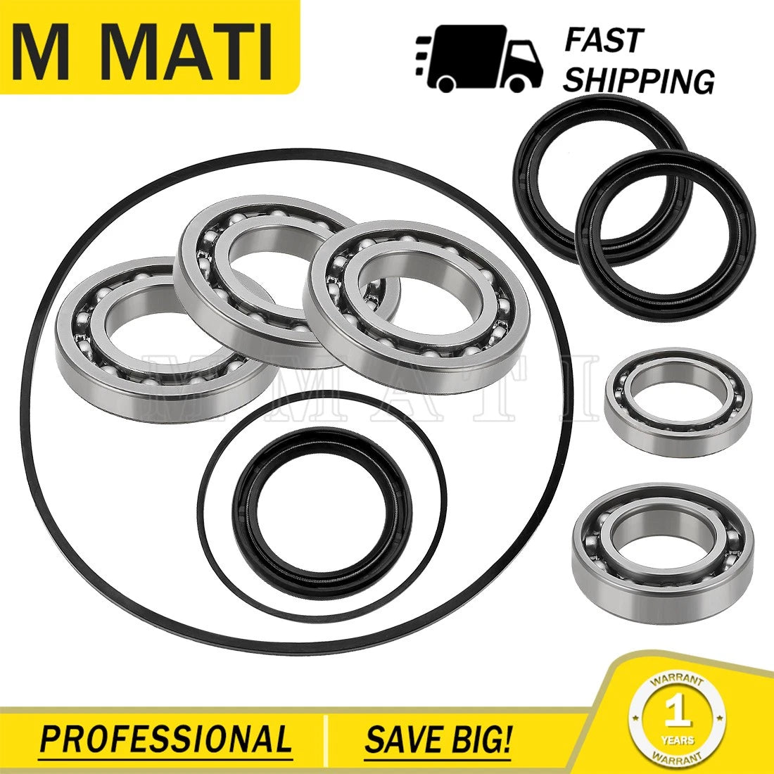 Front Gear Case Differential Bearing Seal Kit for Polaris RZR 800 (2008–2010)