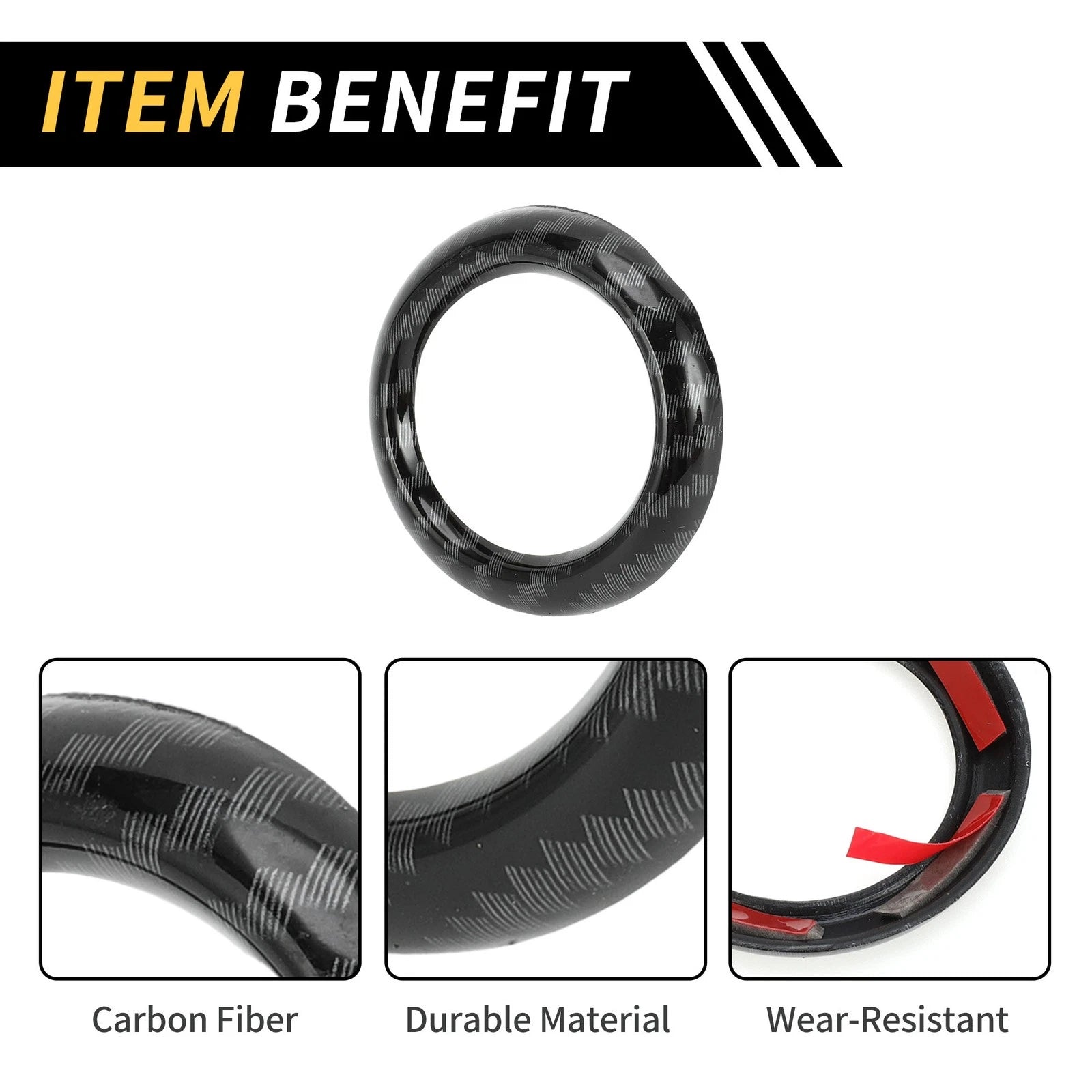 Carbon Fiber Roof Speaker Ring Cover Trim for Ford Maverick (2022–2024)