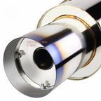 4" Round Burnt Muffler Tip for Honda Civic (2006–2011) T-304 Racing Catback Exhaust