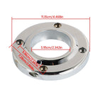 2X Chrome Steering Column Floor Mount for Universal SBC (Swivel, 2")