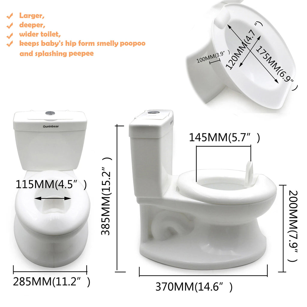Potty Training Toilet for Toddlers Kids with Flush Sound