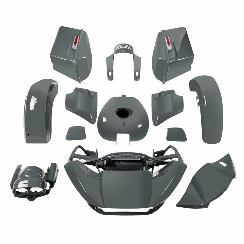 Fairings Bodywork Kit for Harley Road Glide (2015–2022) Gunship Gray