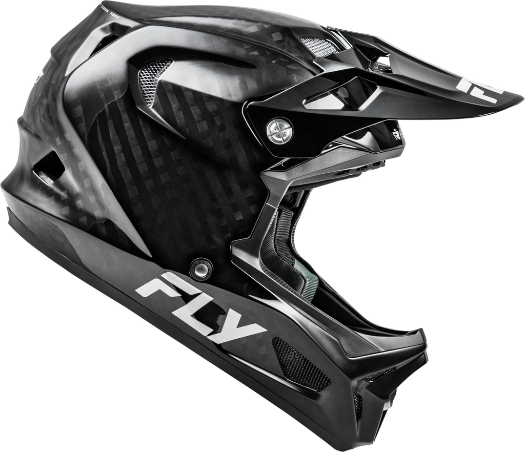 Fly Racing Werx R Carbon Full-Face Helmet for Bicycle (Large, Black)