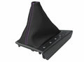 Leather Automatic Shift Boot Cover for Kia Optima (2011–2015) Black Purple Stitch