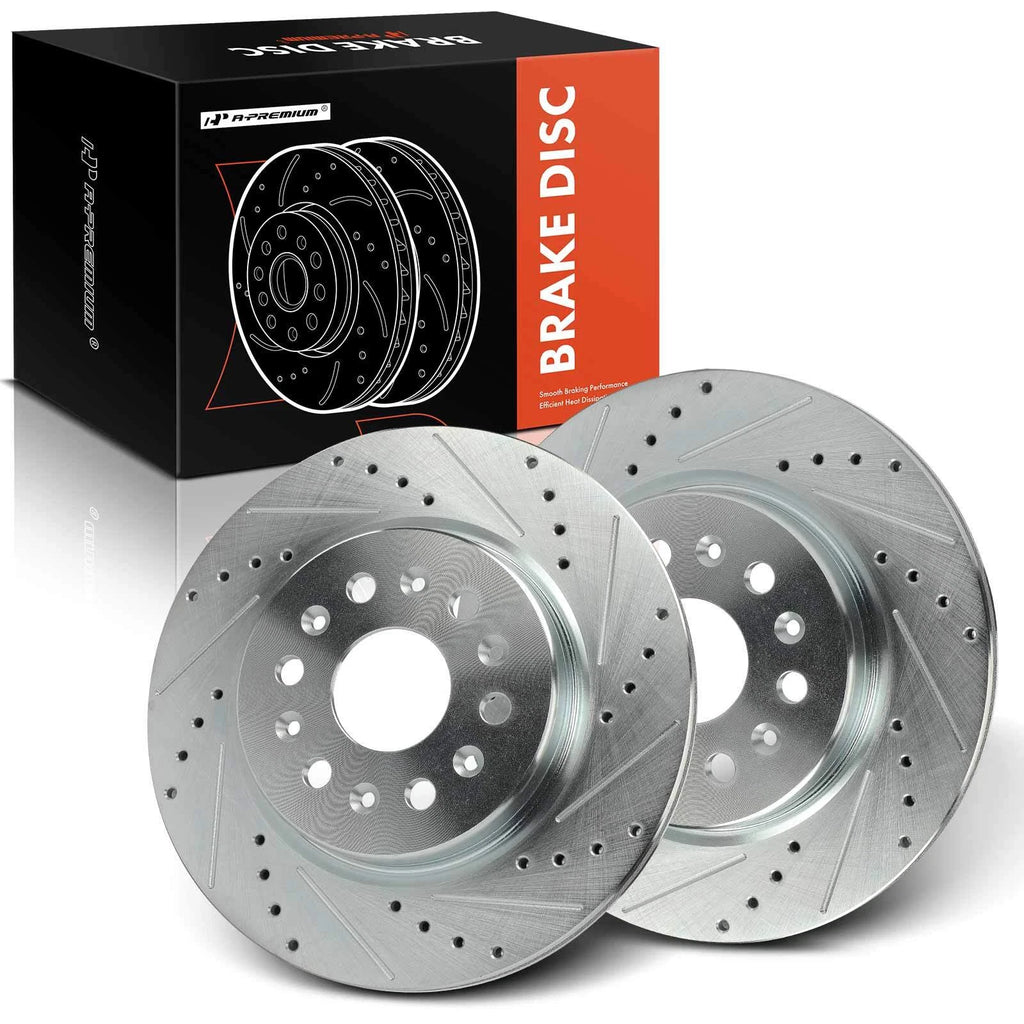 Drilled Brake Rotors for Chevy Traverse Blazer Cadillac XT5 (2018–2023)