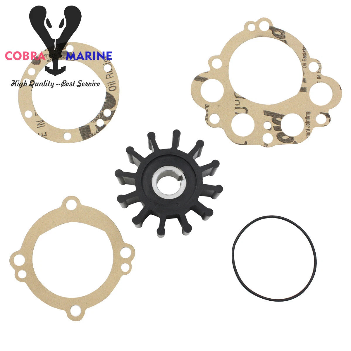 Water Pump Impeller for Sherwood 10077K, Sierra 23-2000, CEF 500166, JMP 7110