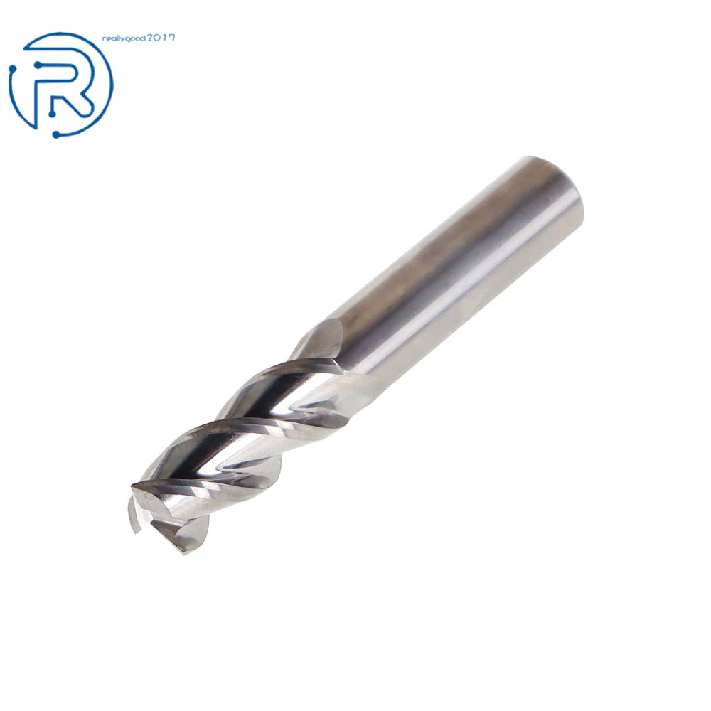 3 Pack 1/2" 3 Flute Regular Carbide End Mill 1-1/4" LOC 3" Overall Length