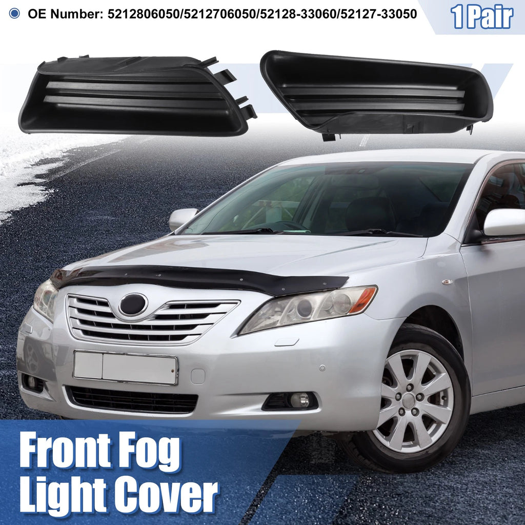 1 Pair Fog Light Cover No. 5212806050/5212706050 for Toyota Camry (2007–2009)