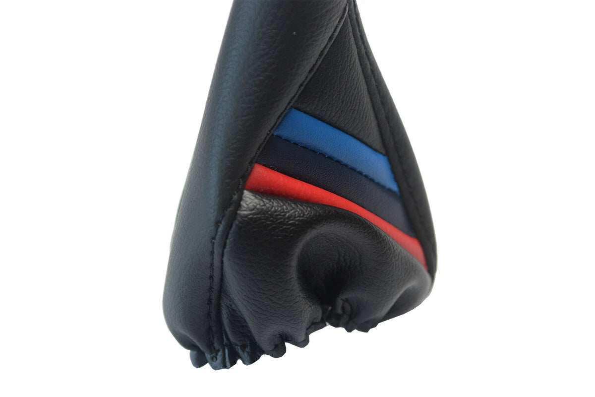 Manual Shift Boot Cover for BMW E21 E12 (1975–1984) Black M Style Stripes