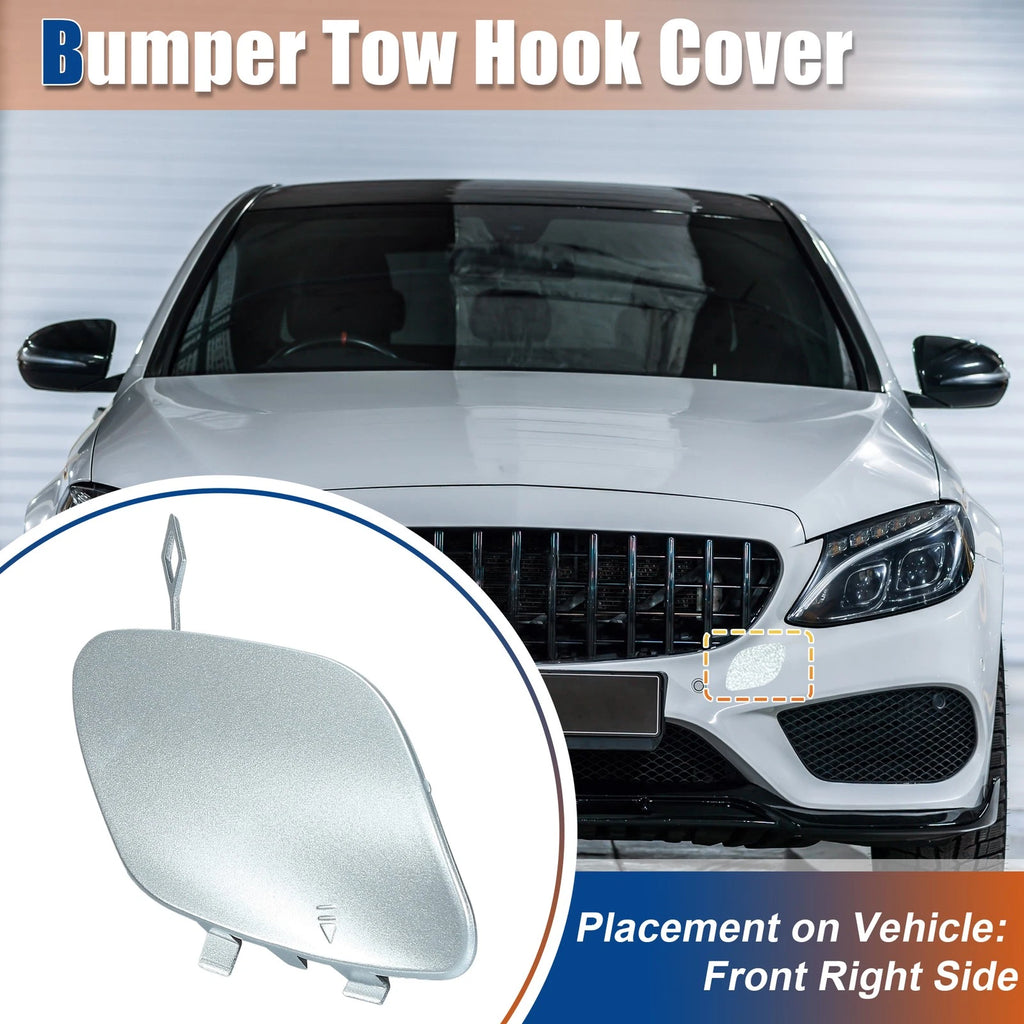 Tow Hook Cover for Mercedes-Benz (2015–2020) No.A2058850724 Diamond Silver