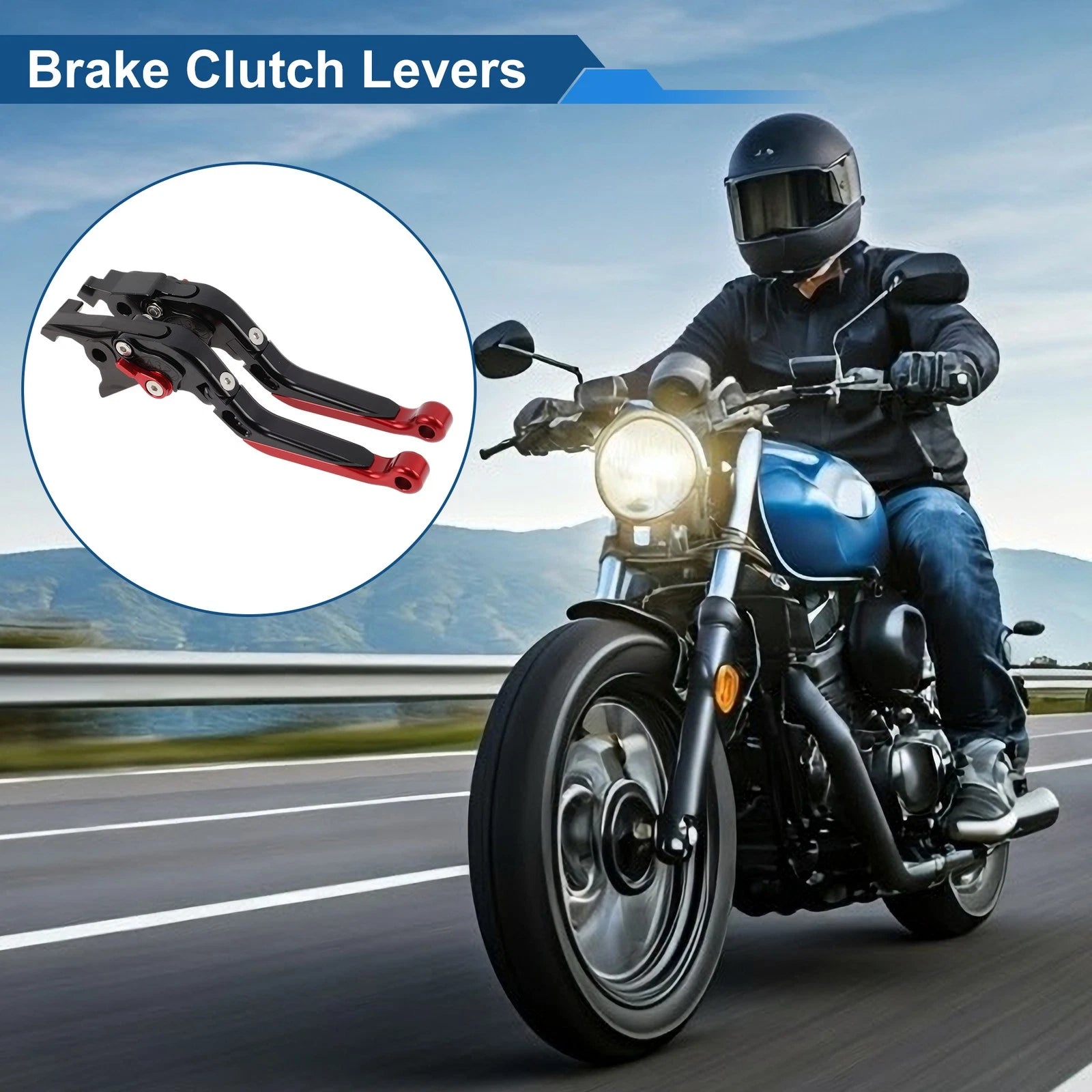 Short Long Brake Clutch Levers for Suzuki Hayabusa GSXR1300 (2008–2020) Black Red