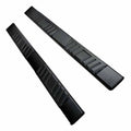 Black Titanium 4in Trapezoidal w/Step Pads Step Nerf Bar for 19 Ram 1500 Ext Cab